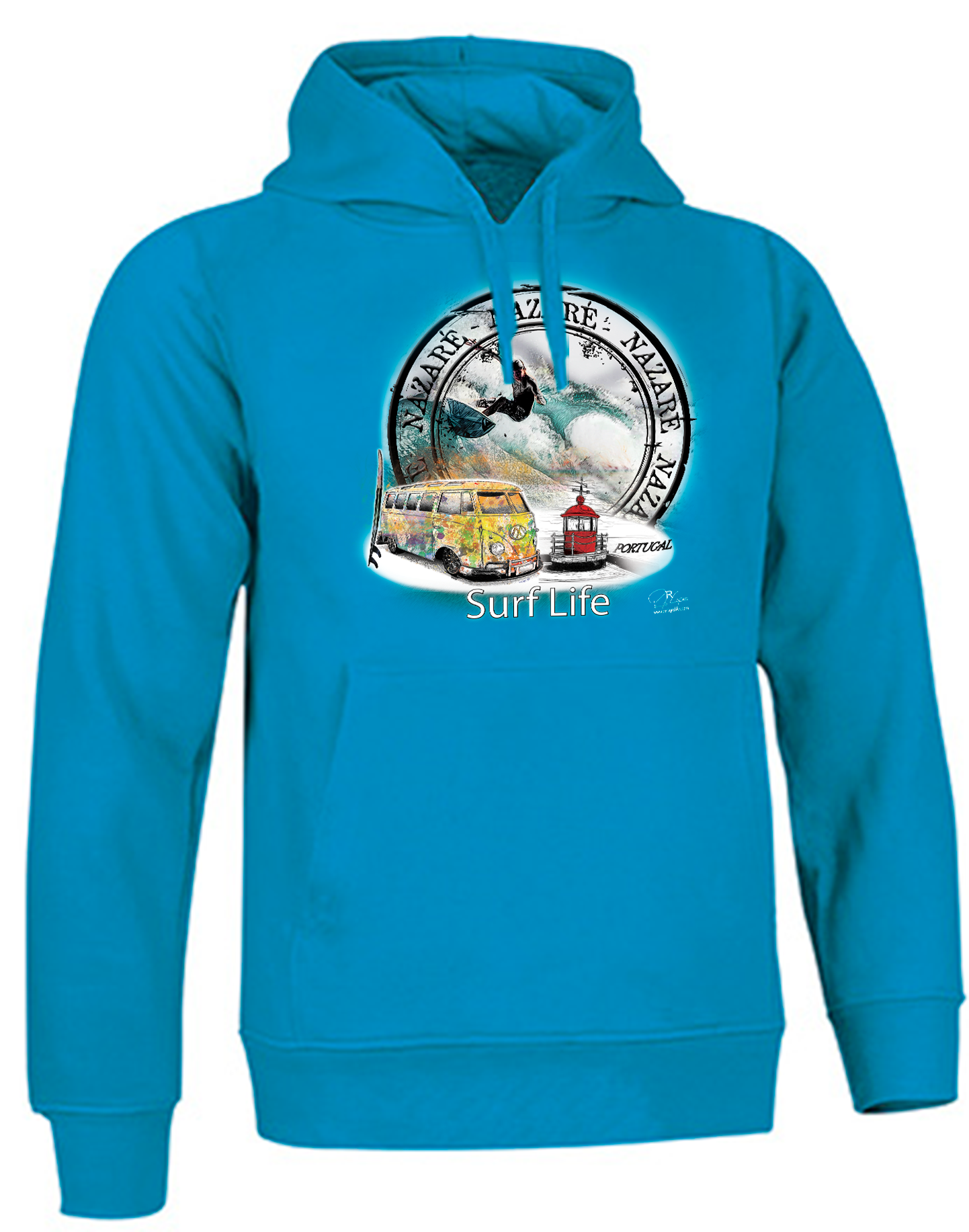 Sweatshirt Valento com Capuz, Surf Life Nazaré