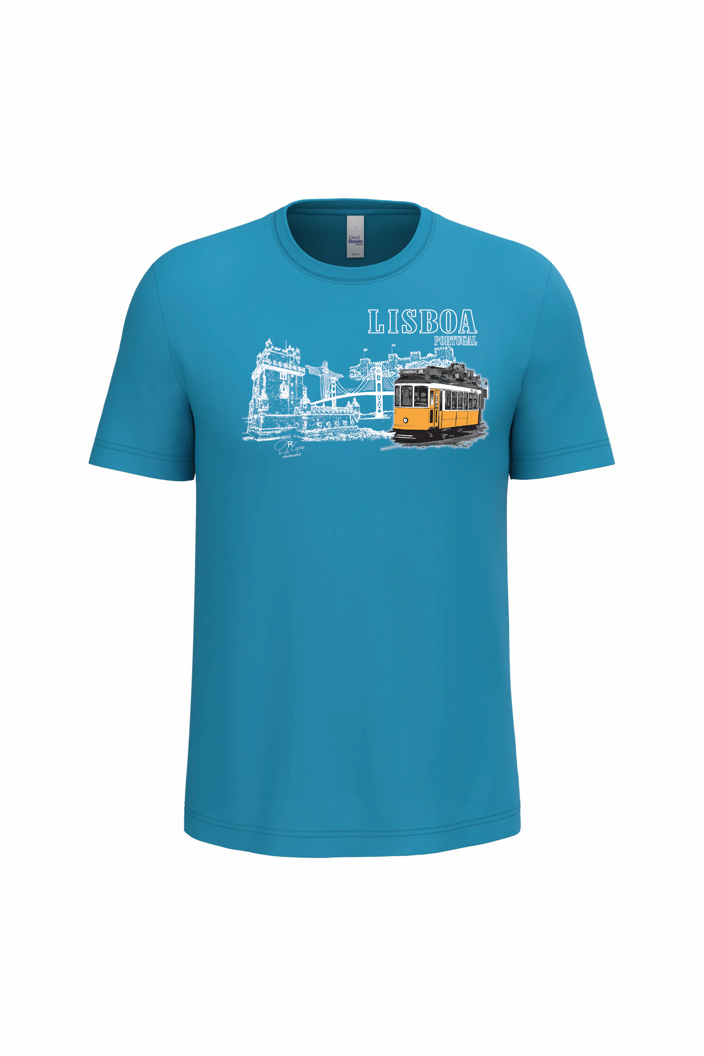 T-Shirt Algodão Ideal Monumentos Lisboa