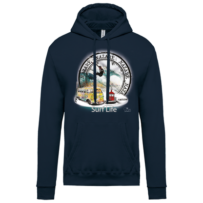 Sweatshirt Kariban com Capuz Surf Life Nazaré