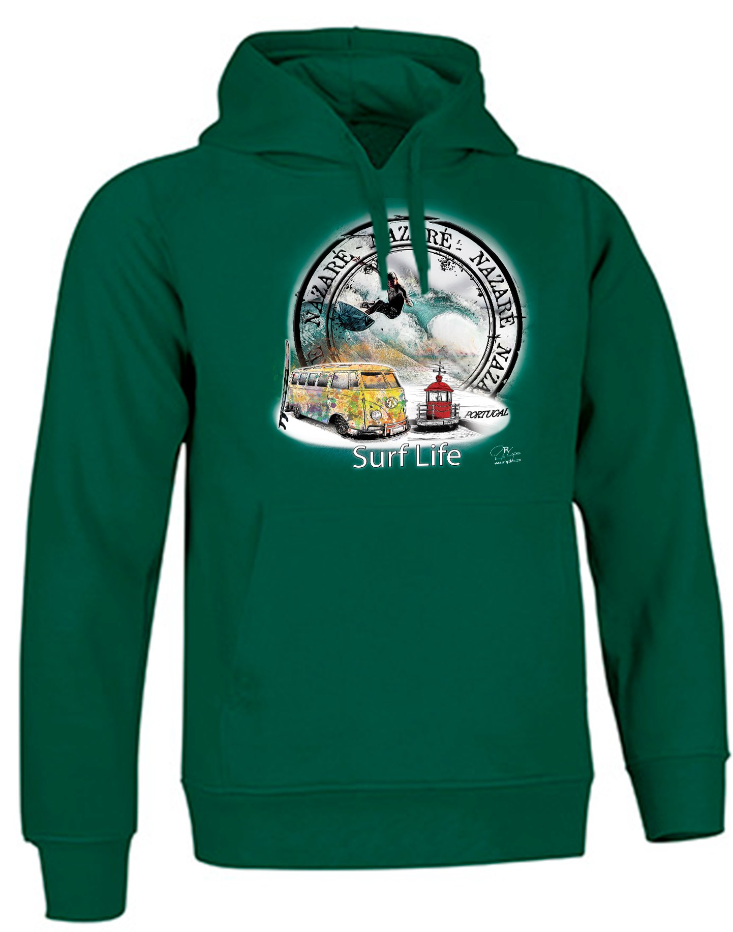 Sweatshirt Valento com Capuz, Surf Life Nazaré