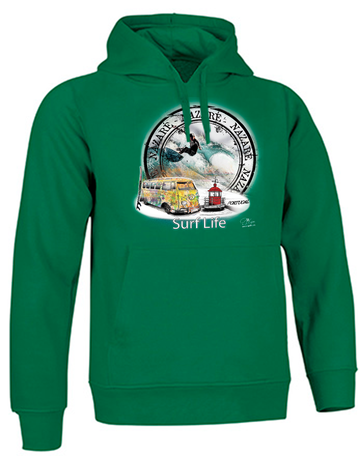 Sweatshirt Valento com Capuz, Surf Life Nazaré