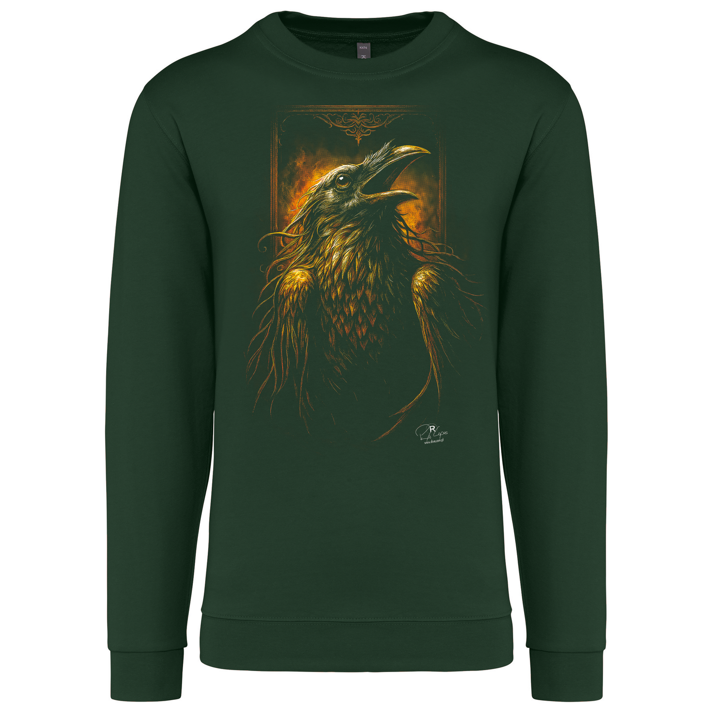 Sweatshirt Kariban sem Capuz Crow