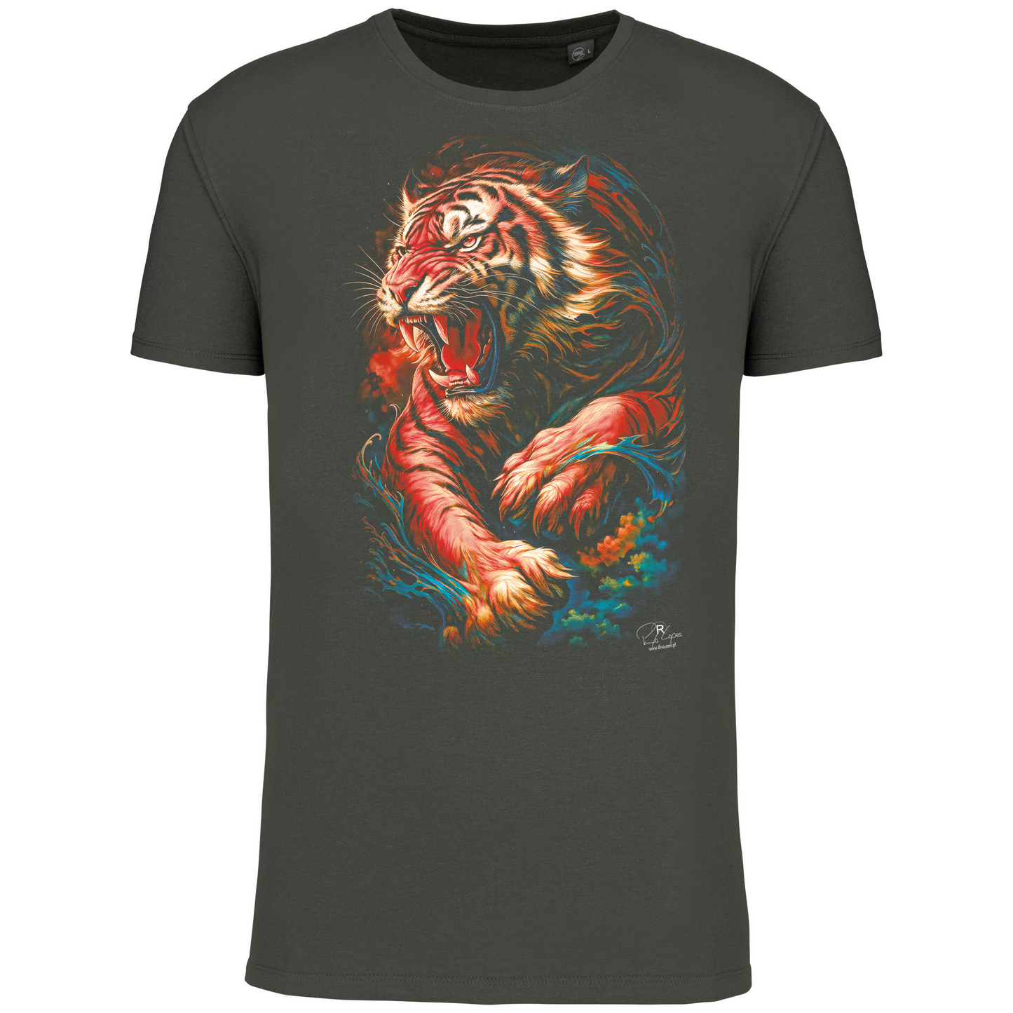 T-Shirt Algodão Biológico Angry Tiger
