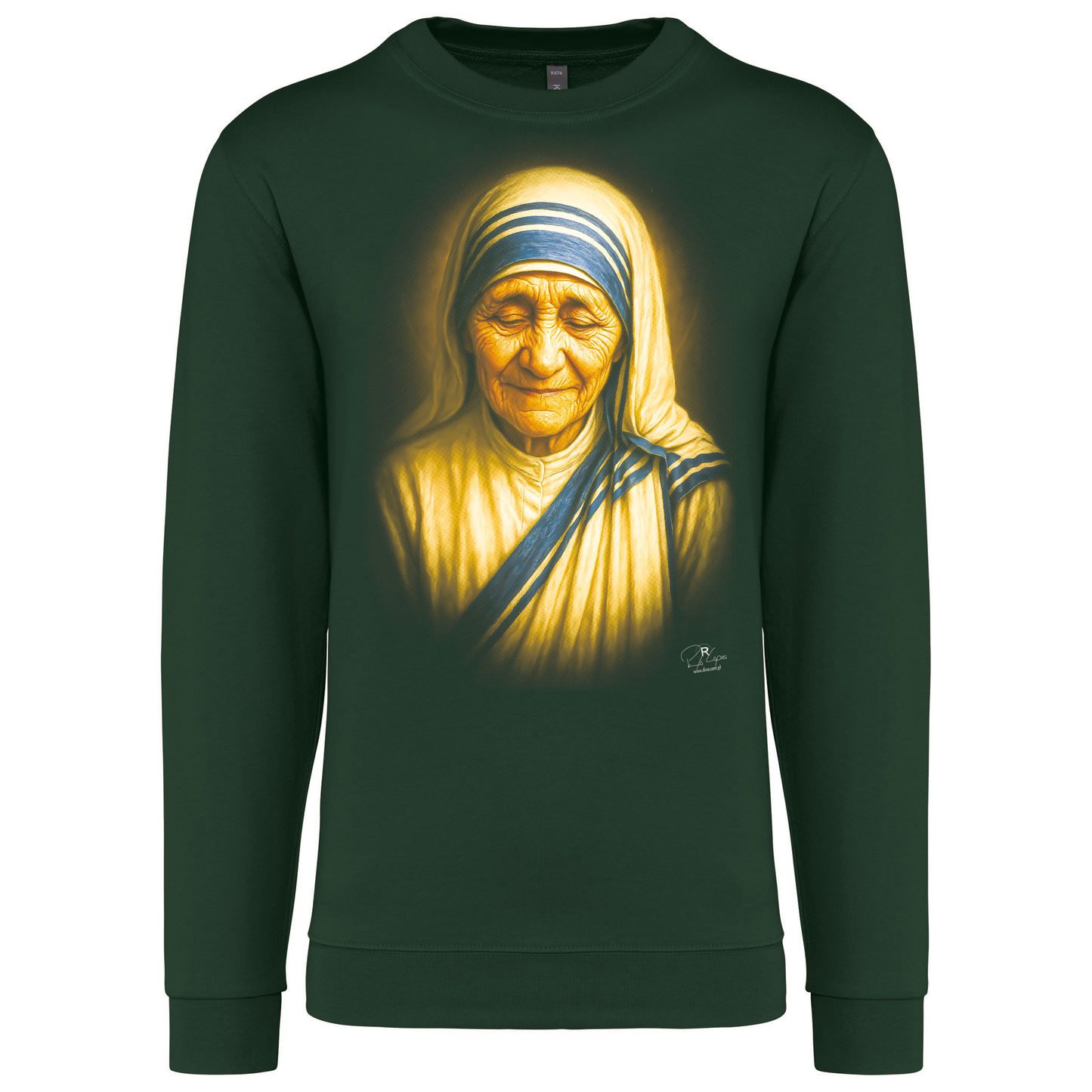 Sweatshirt Kariban sem Capuz Madre Teresa de Calcutá