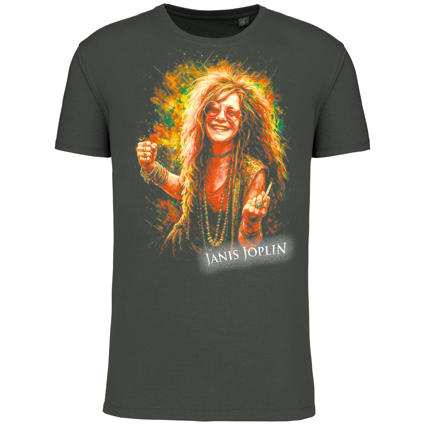T-Shirt Algodão Biológico Janis Joplin
