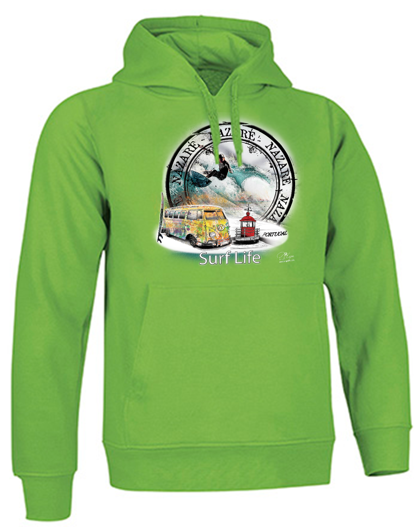 Sweatshirt Valento com Capuz, Surf Life Nazaré