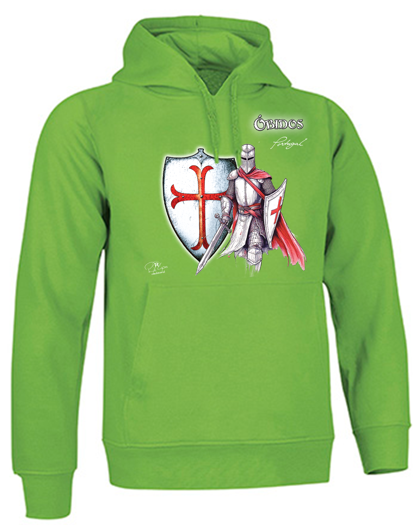 Sweatshirt Valento com Capuz, Templário Óbidos