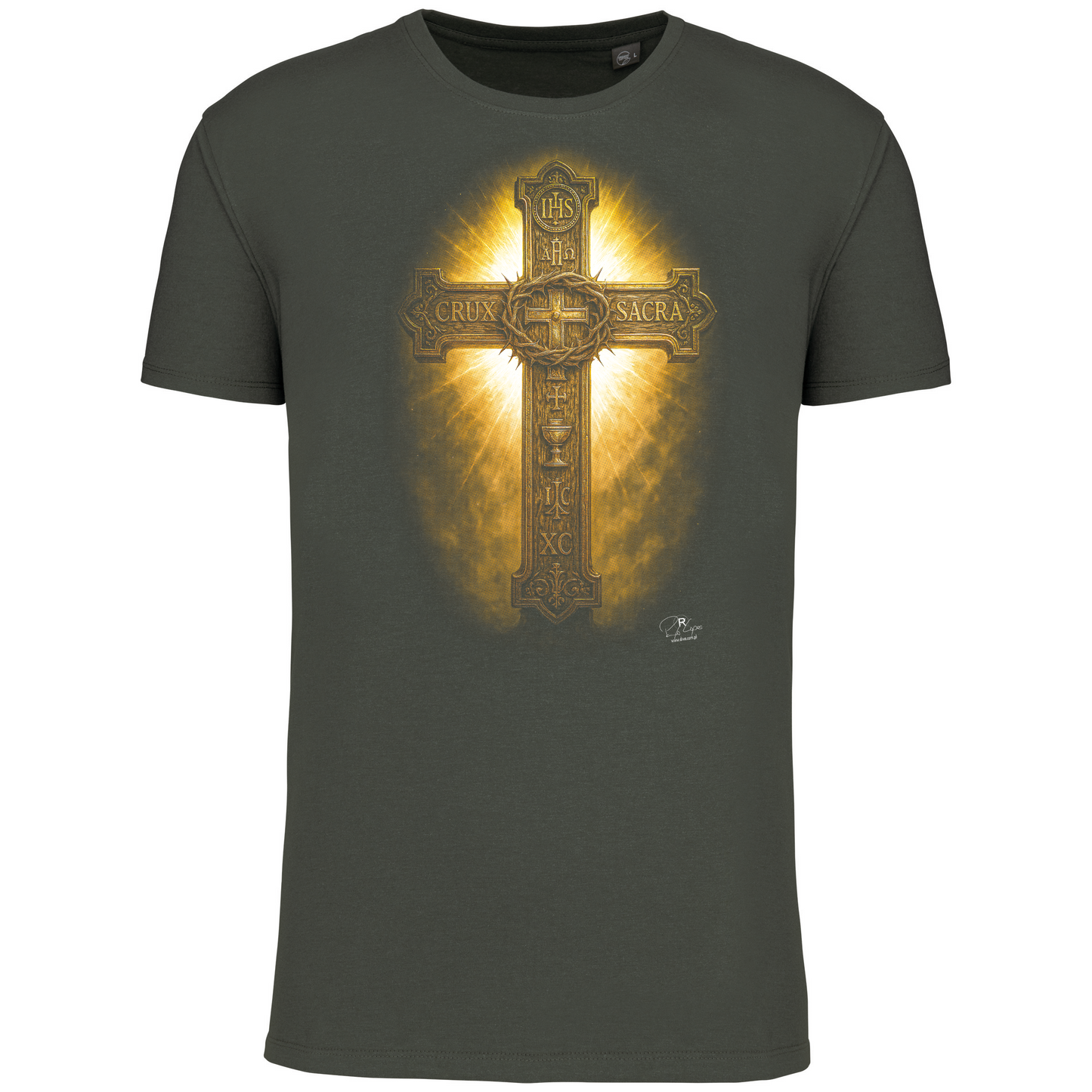 T-Shirt Algodão Biológico Sagrada Cruz