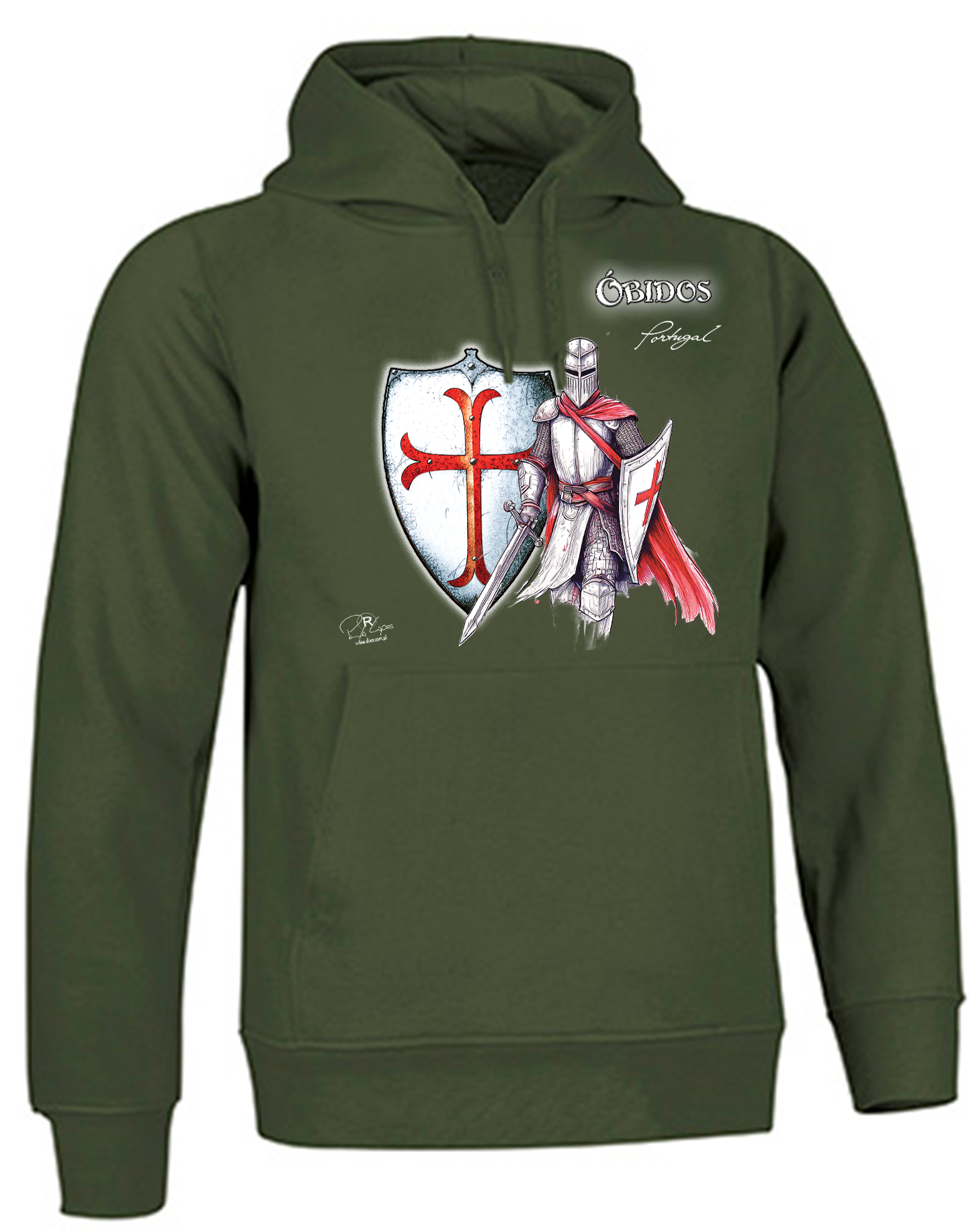 Sweatshirt Valento com Capuz, Templário Óbidos