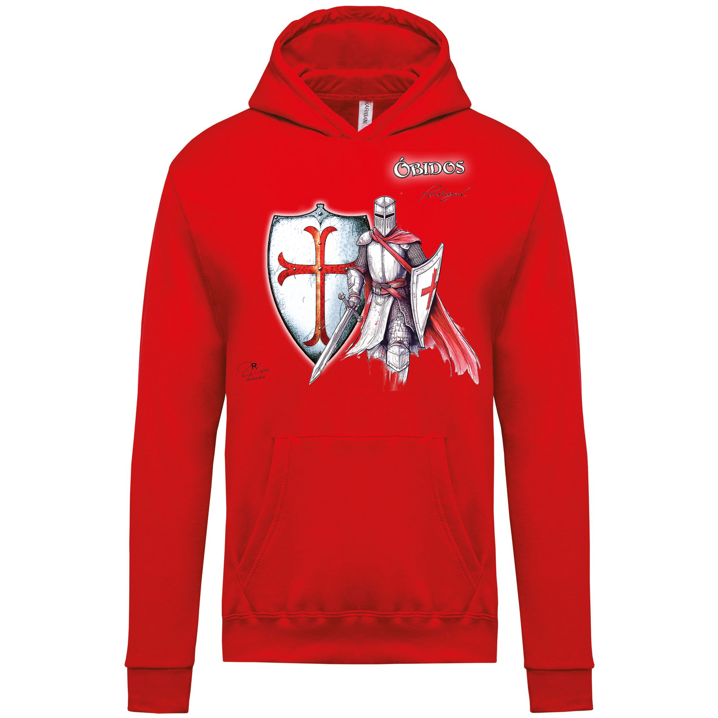 Sweatshirt capuz Kariban Kids Templário Óbidos