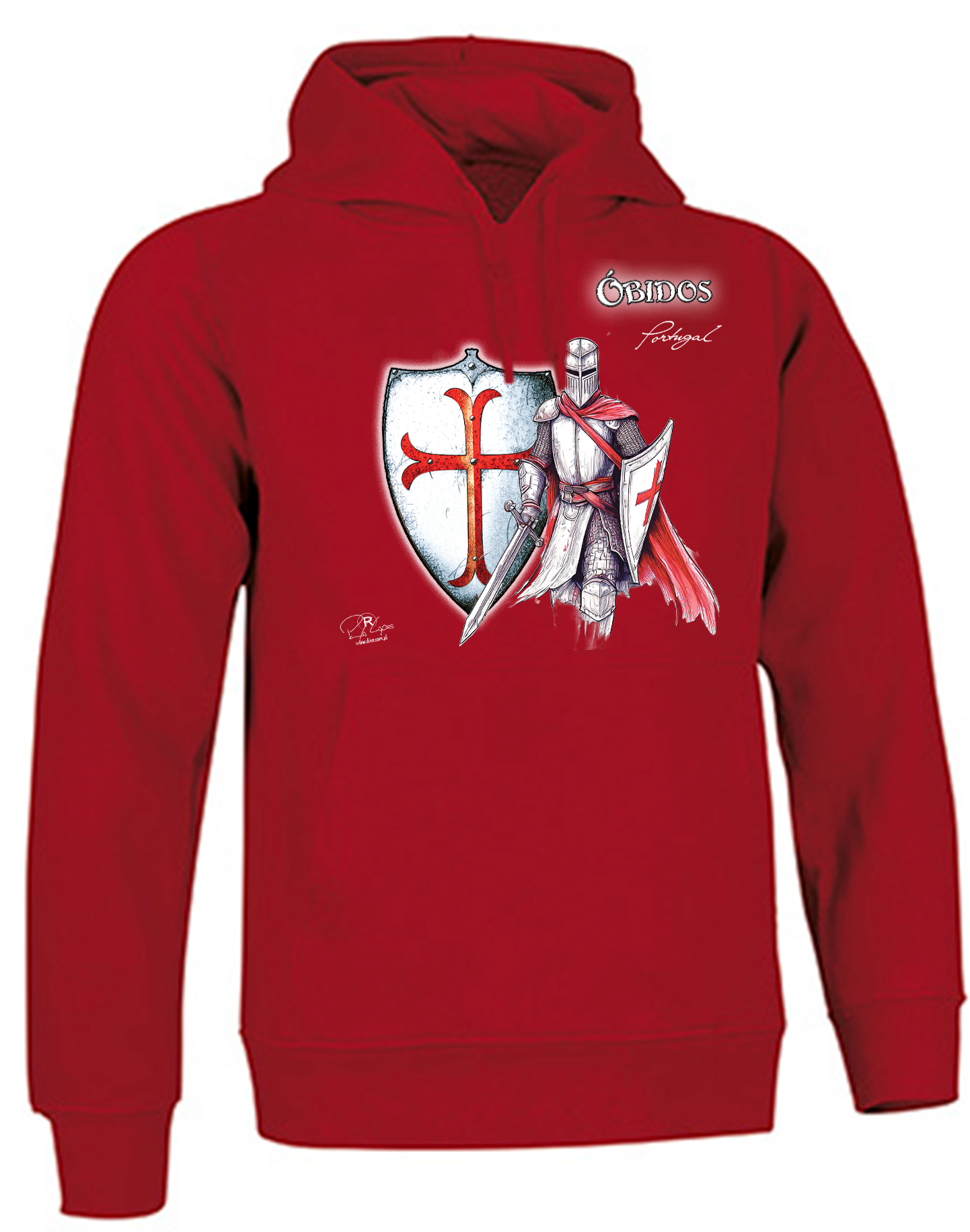 Sweatshirt Valento com Capuz, Templário Óbidos