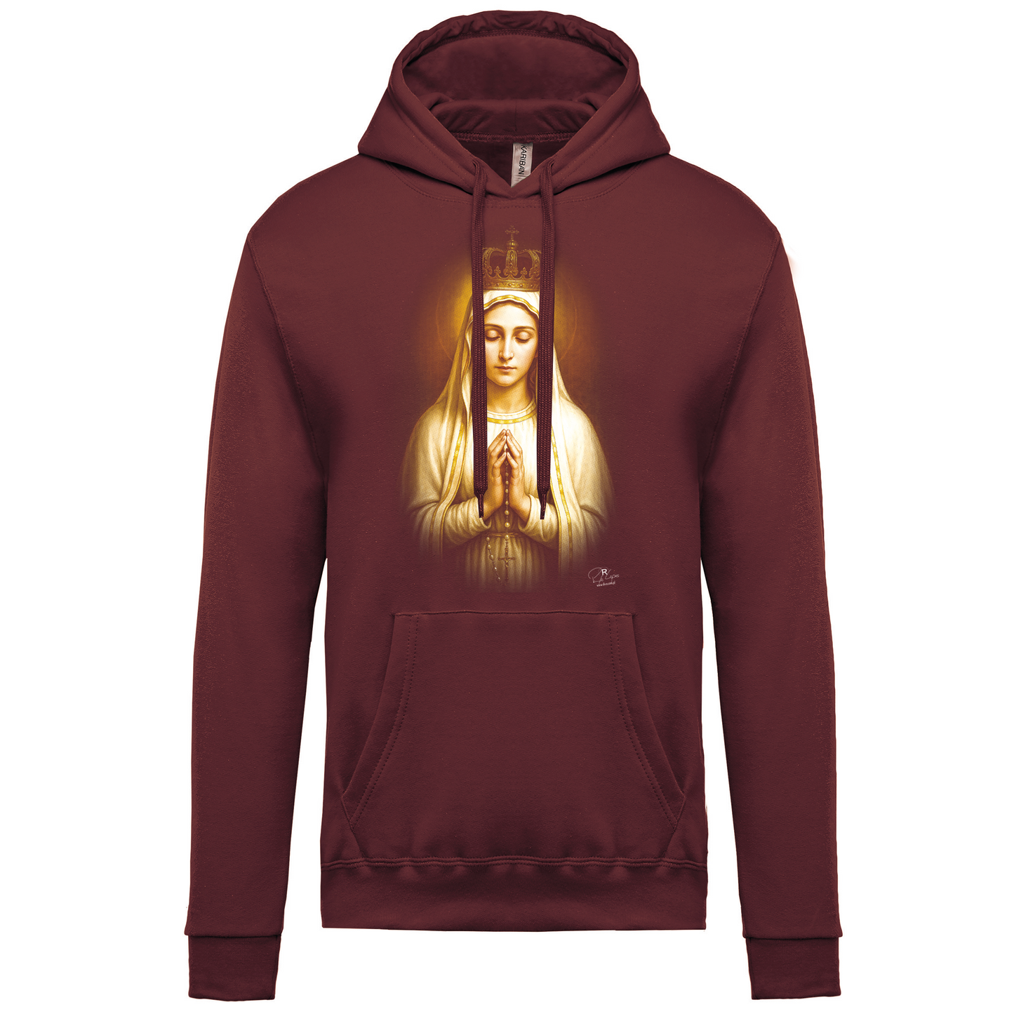 Sweatshirt Kariban com Capuz Lady of Fátima