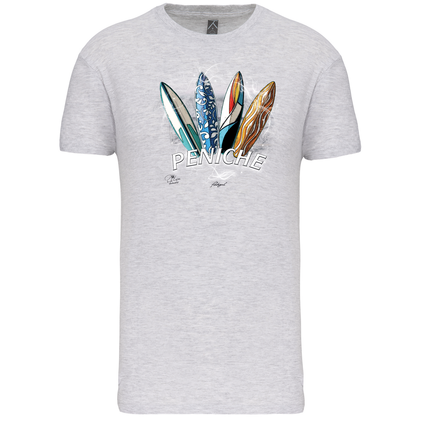 T-Shirt Algodão Biológico Surfboards Peniche
