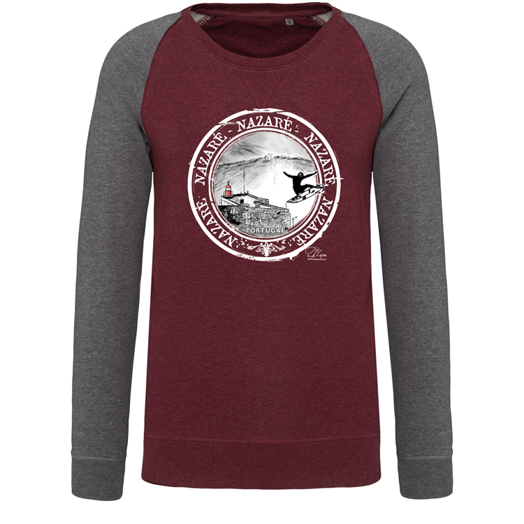 Sweatshirt Bicolor sem capuz Selo Nazaré