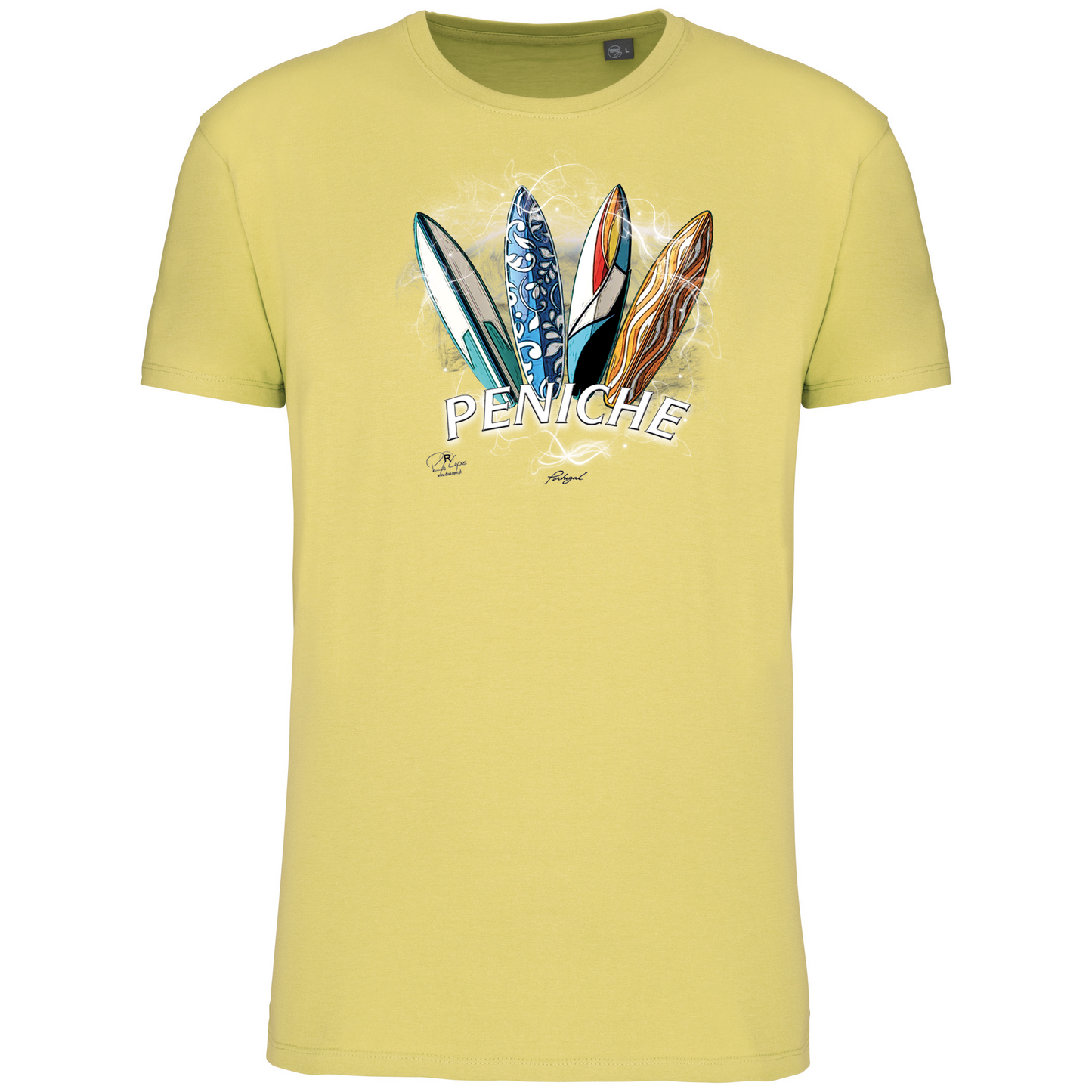 T-Shirt Algodão Biológico Surfboards Peniche