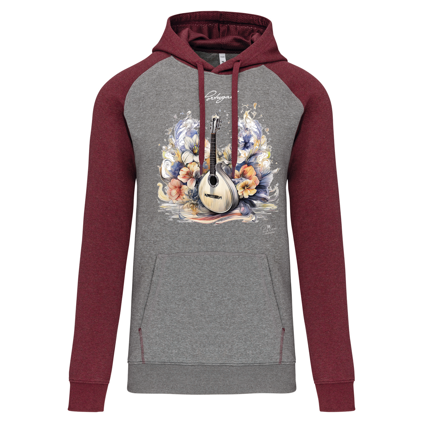 Sweatshirt Bicolor com capuz Guitarra Portuguesa