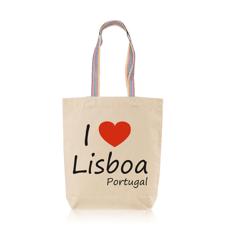 Saco de Asa Colorida I Love Lisboa