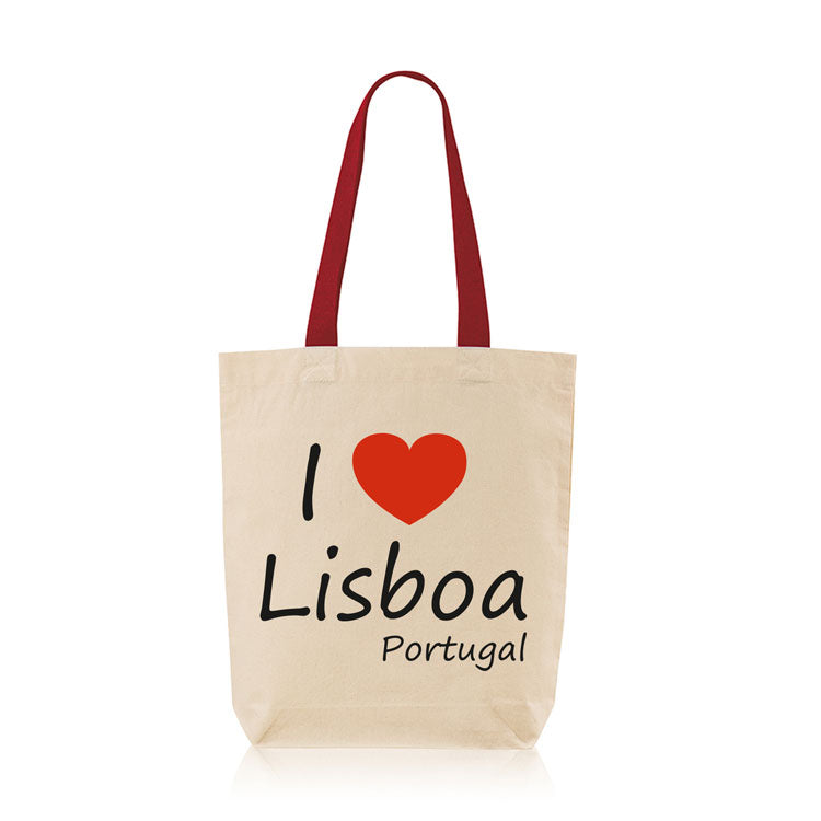 Saco de Asa Colorida I Love Lisboa