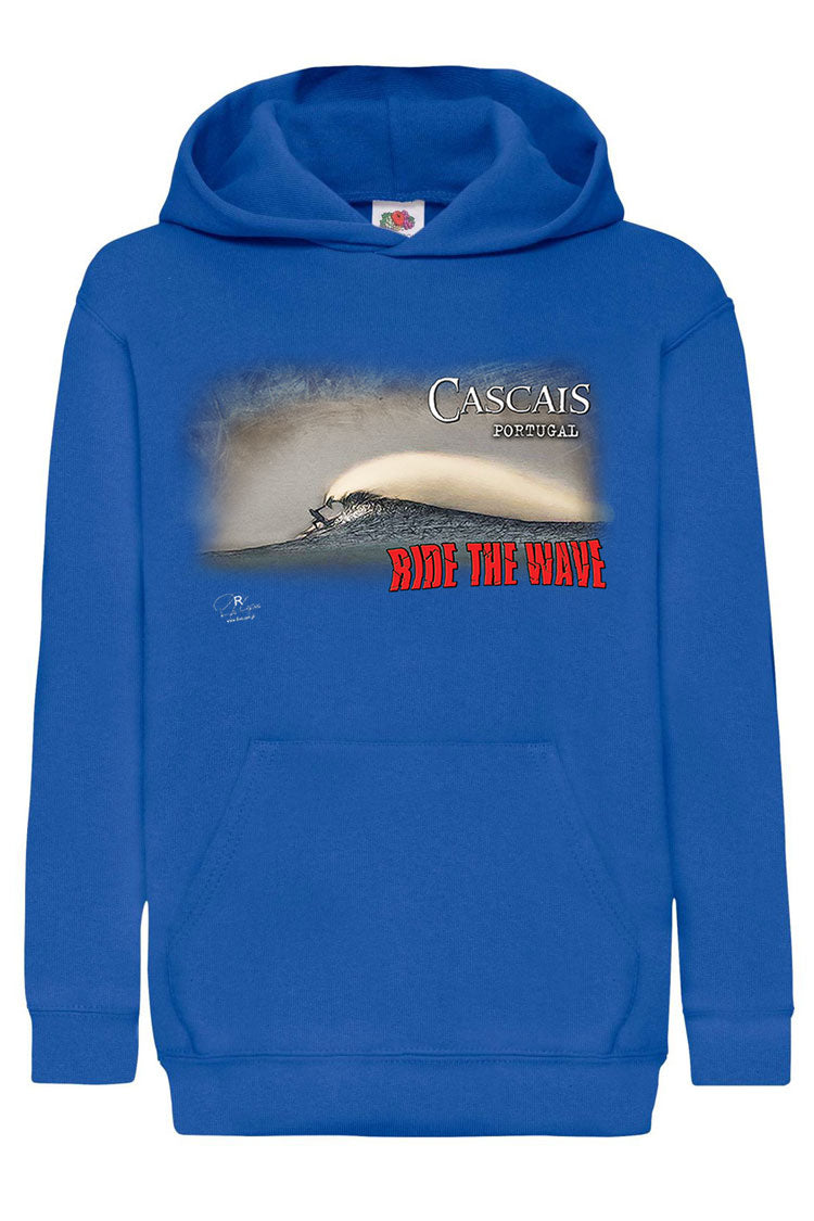 Sweatshirt Kids Ride the Wave Cascais
