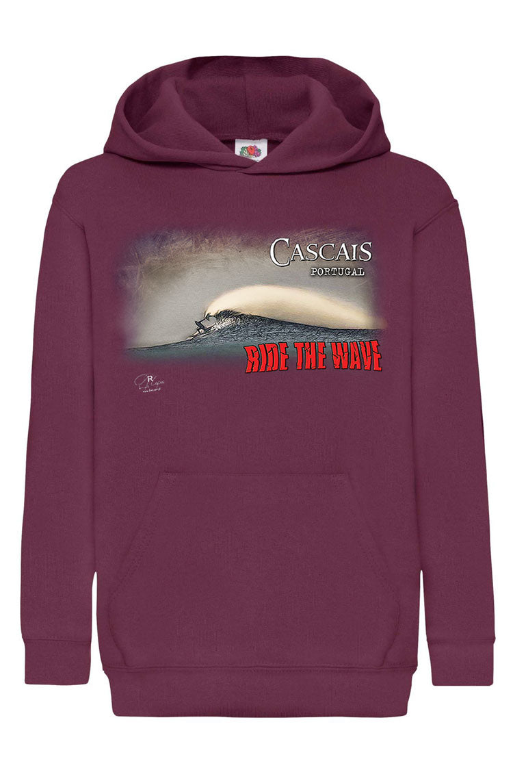 Sweatshirt Kids Ride the Wave Cascais
