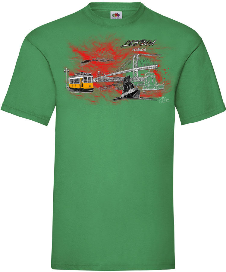 T-shirt Lisboa em Chamas