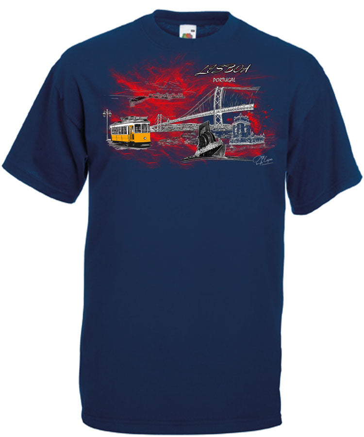 T-shirt Lisboa em Chamas