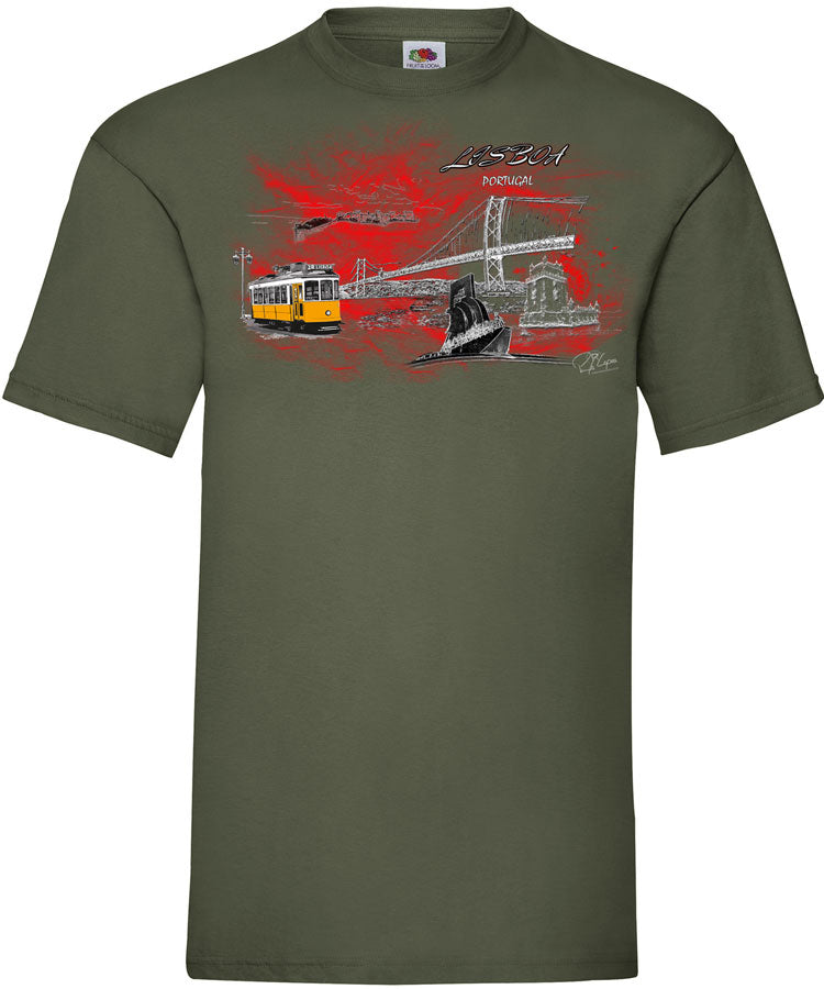 T-shirt Lisboa em Chamas