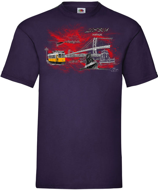 T-shirt Lisboa em Chamas