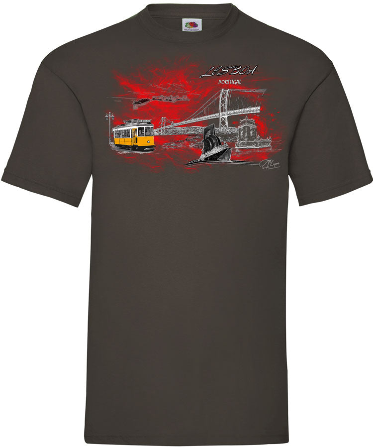 T-shirt Lisboa em Chamas