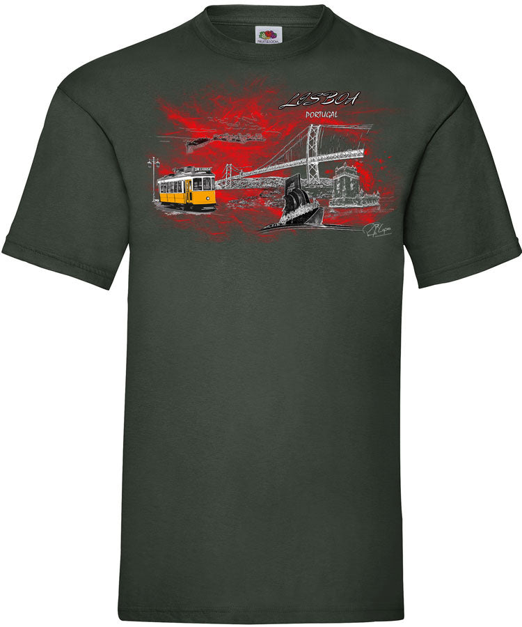 T-shirt Lisboa em Chamas