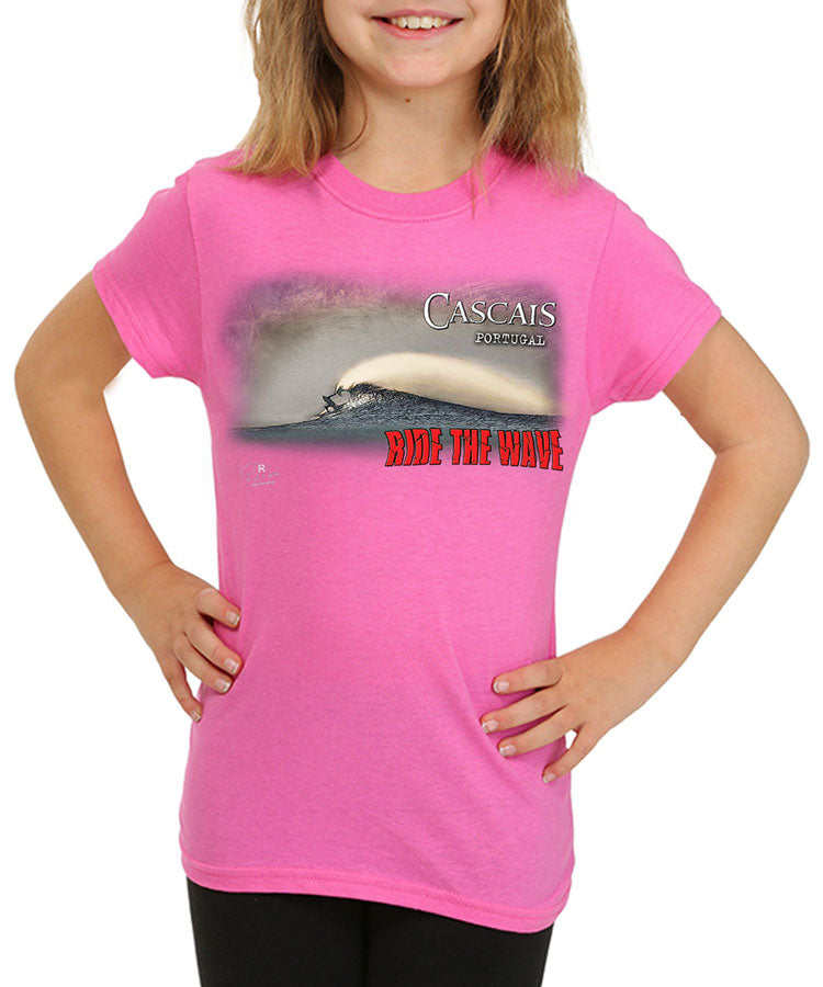 T-shirt Kids Ride the Wave Cascais