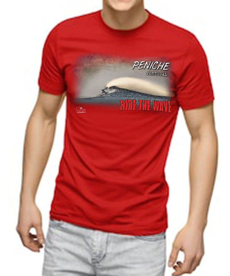 T-shirt Ride the Wave Peniche