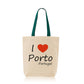 Saco de Asa Colorida I Love Porto