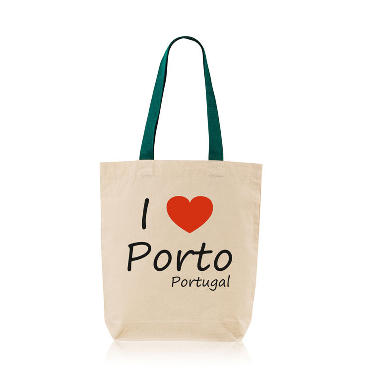 Saco de Asa Colorida I Love Porto