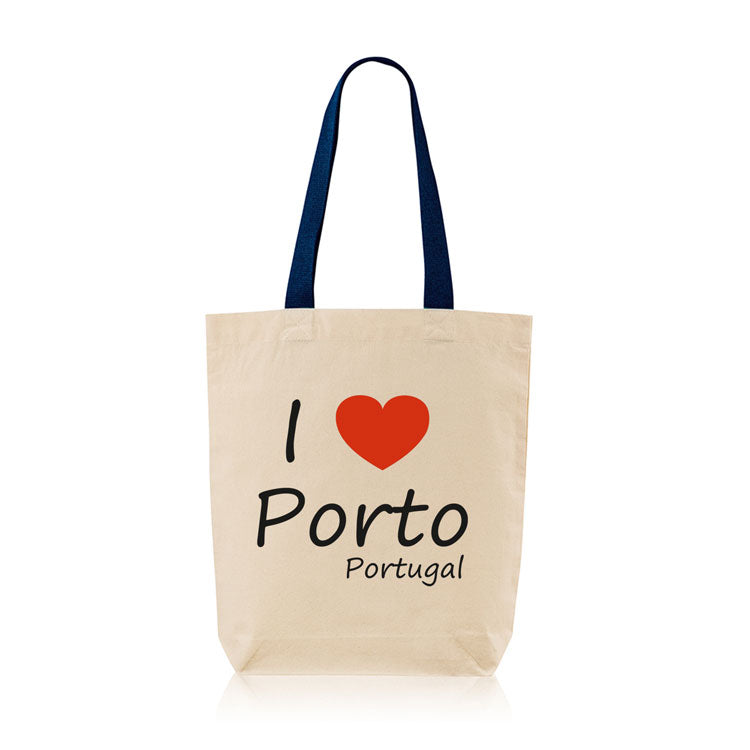Saco de Asa Colorida I Love Porto