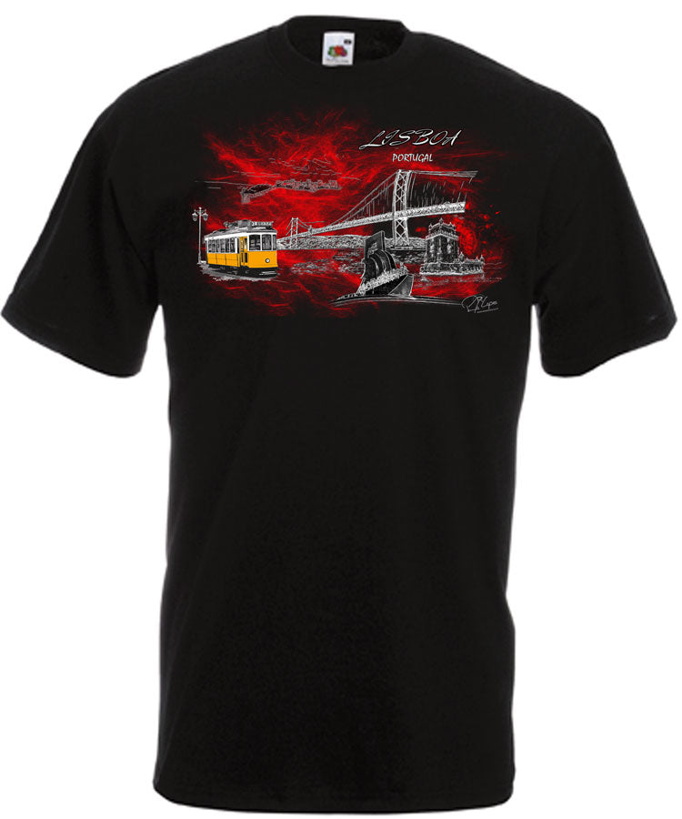 T-shirt Lisboa em Chamas