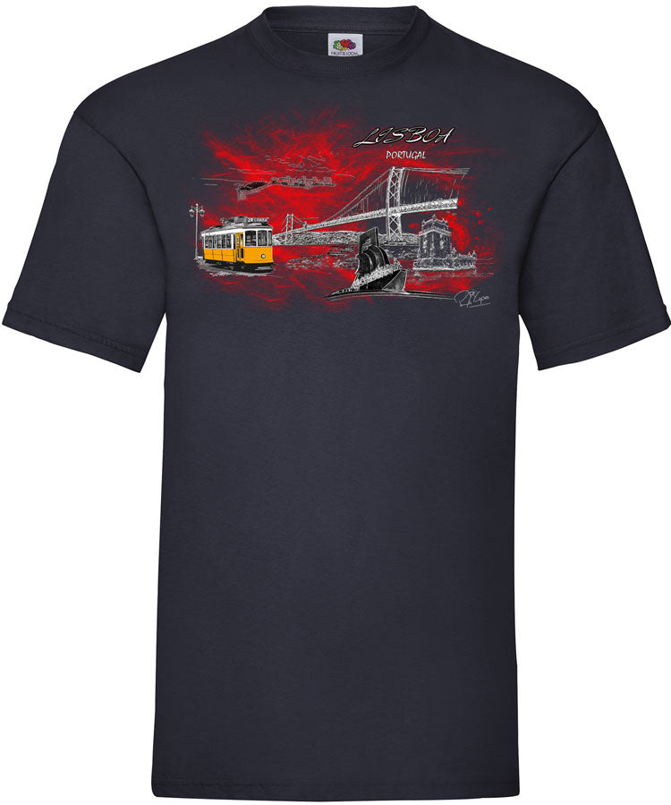 T-shirt Lisboa em Chamas