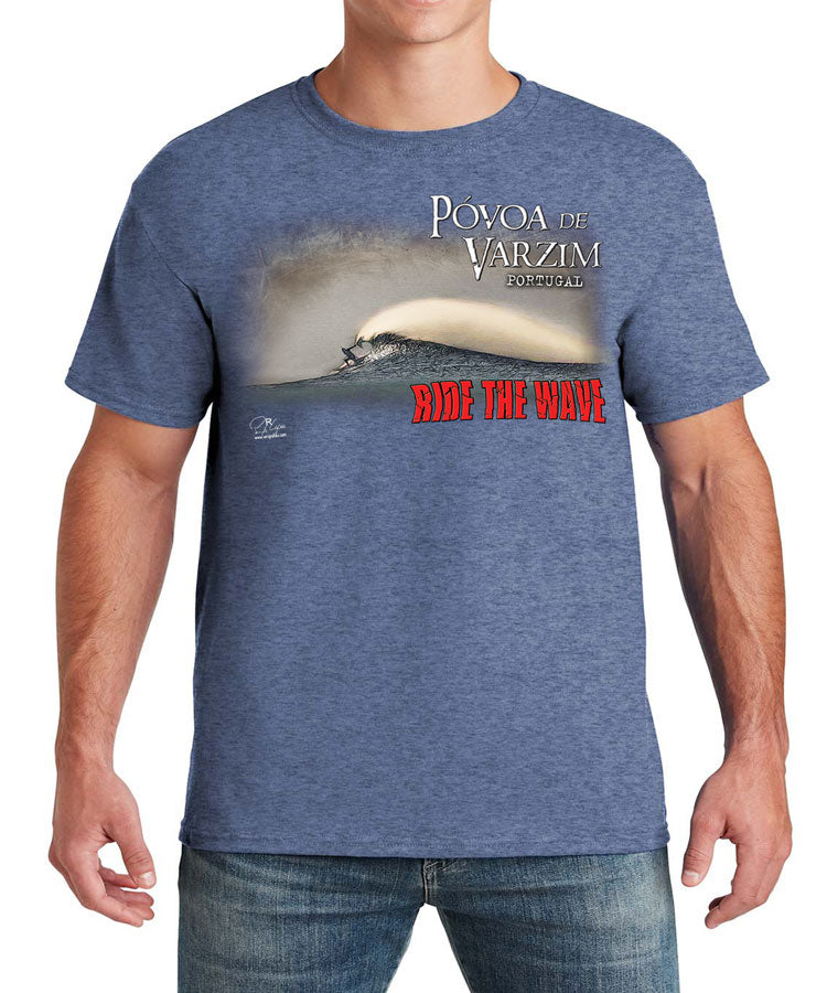 T-shirt Ride the Wave Póvoa de Varzim