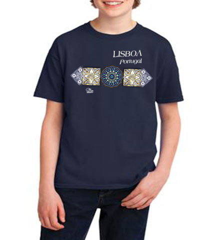 T-shirt Kids Azulejo Árabe Lisboa