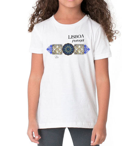 T-shirt Kids Azulejo Árabe Lisboa
