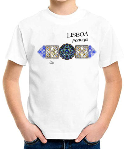 T-shirt Kids Azulejo Árabe Lisboa