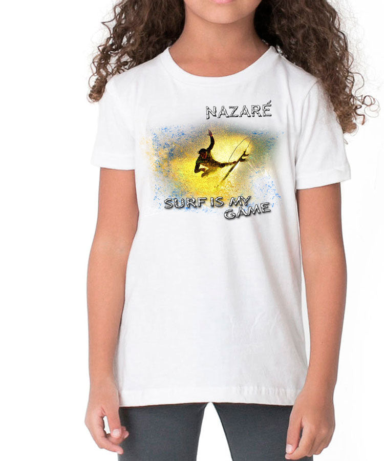 T-shirt Kids Surf is My Game Nazaré