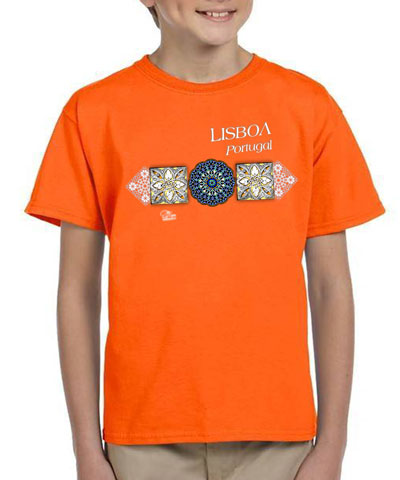T-shirt Kids Azulejo Árabe Lisboa