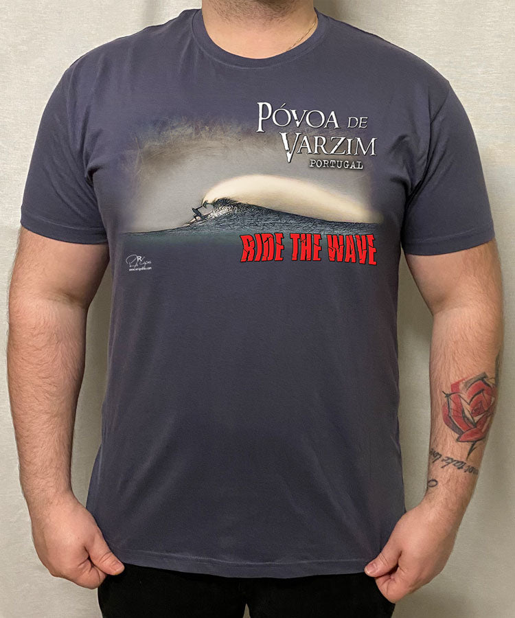 T-shirt Ride the Wave Póvoa de Varzim