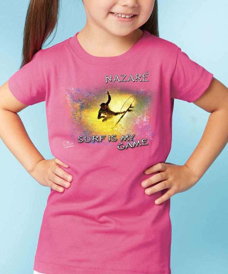 T-shirt Kids Surf is My Game Nazaré