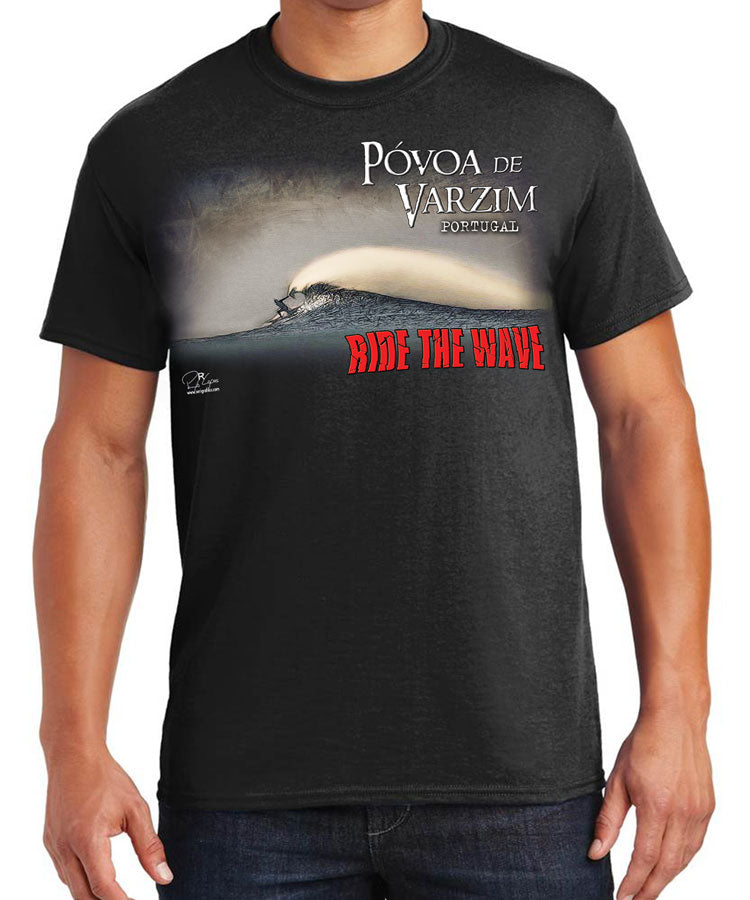 T-shirt Ride the Wave Póvoa de Varzim