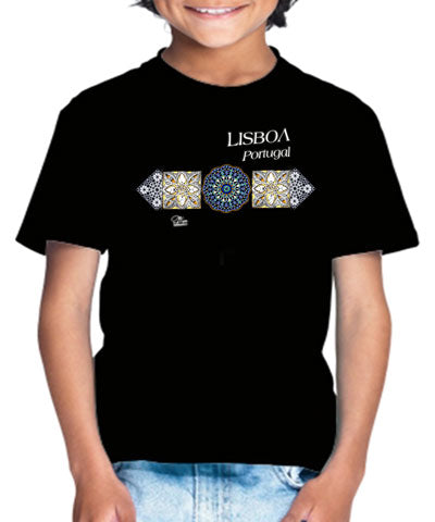 T-shirt Kids Azulejo Árabe Lisboa