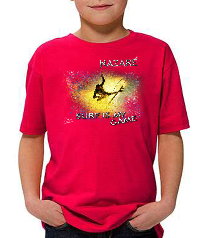 T-shirt Kids Surf is My Game Nazaré