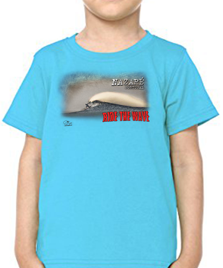 T-shirt Kids Ride the Wave Nazaré