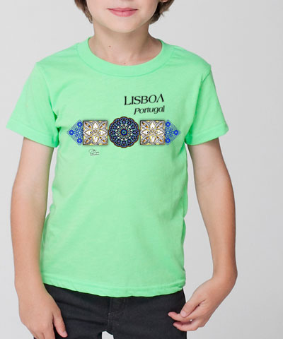T-shirt Kids Azulejo Árabe Lisboa